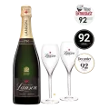 Champagne Lanson, Le Black Création + 2 Champagneglazen