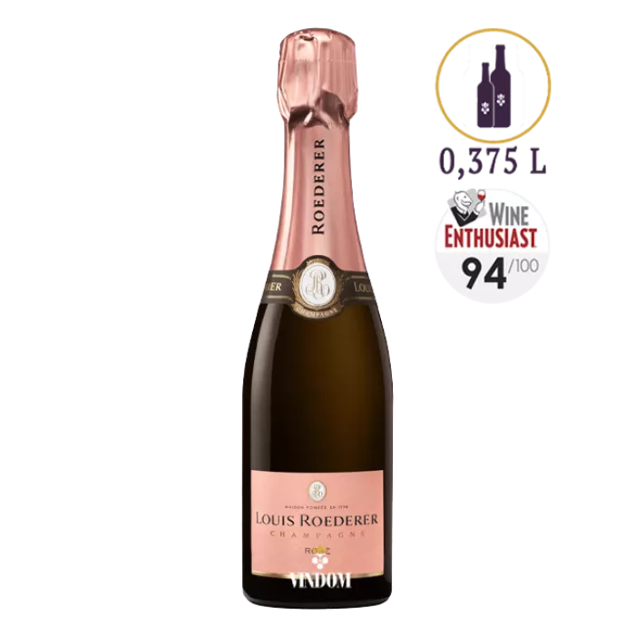 Champagne Louis Roederer, Brut Rosé, Vintage, 2018, (0,375 L)