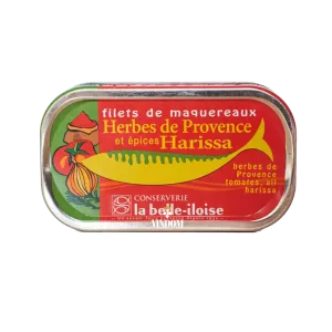 Conserverie La Belle-Iloise, Makreelfilets met Provençaalse Kruiden & Harissa