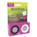 Coverware, Drink Tops, Ventilated Bottle Covers, Zwart/Wit