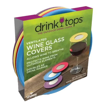 Coverware, Drink Tops, Ventilated Glass Covers, Wine Country
