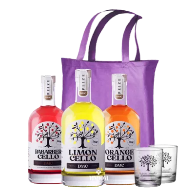 Drunken Monkey Cellotasje – Limoncello, Orangecello & Rabarbercello