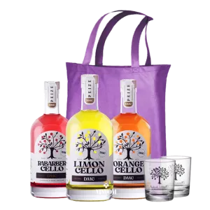 Drunken Monkey Cellotasje – Limoncello, Orangecello & Rabarbercello