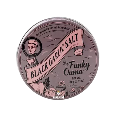 Funky Ouma Black Garlic Salt – Travel Tin 90 g