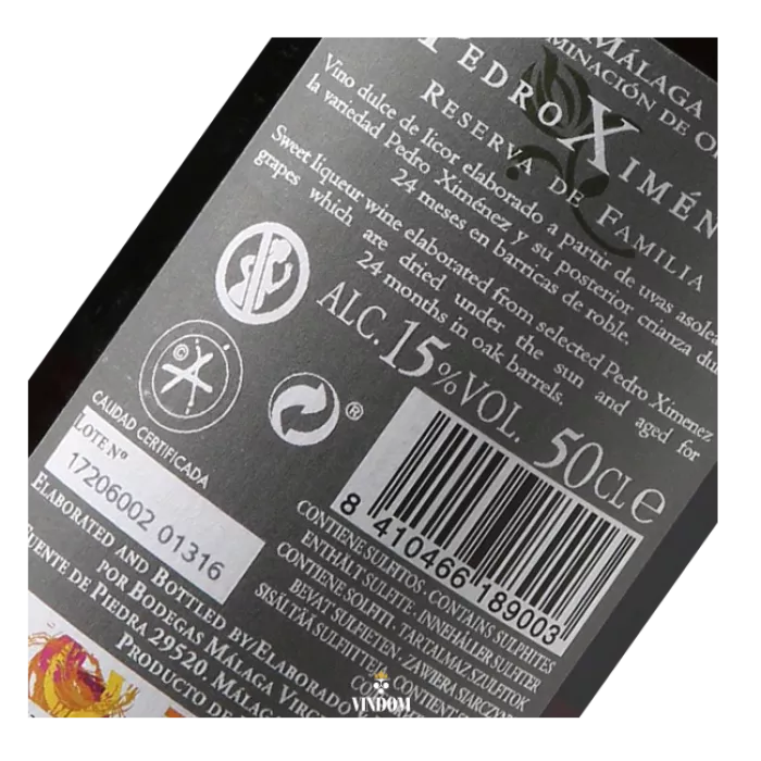 Bodegas Málaga Virgen, Pedro Ximénez Reserva de Familia