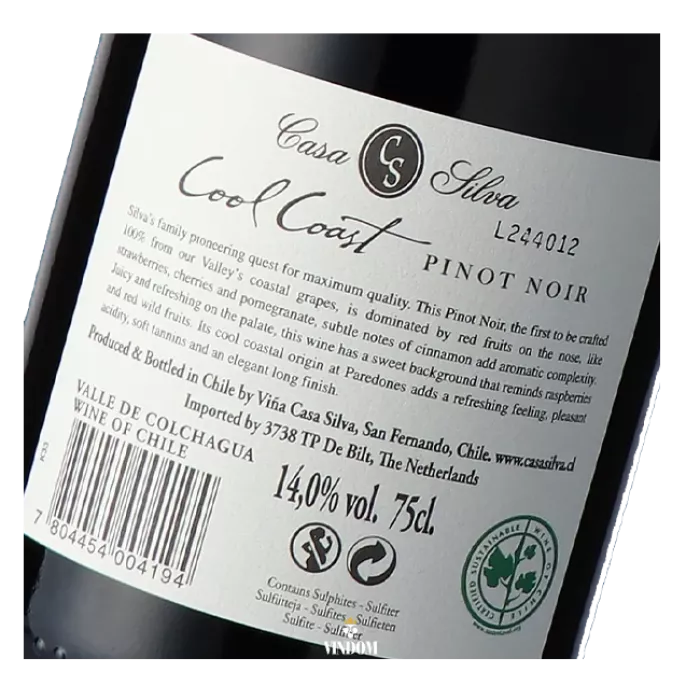 Casa Silva, Cool Coast, Paredones, Pinot Noir
