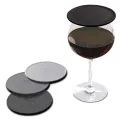 Coverware, Drink Tops Solid Glass Covers Zwart/Wit