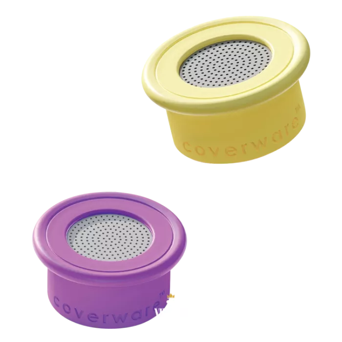 Coverware, Drink Tops, Ventilated Bottle Covers, Geel/Paars