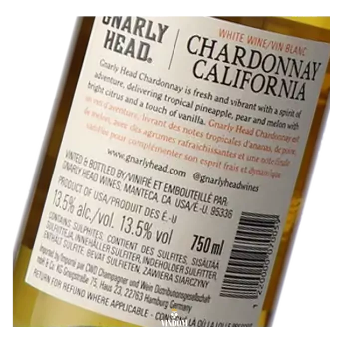 Gnarly Head, Chardonnay, Californië