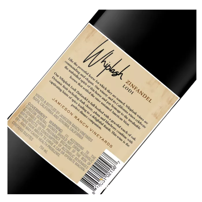 Jamieson Ranch, Whiplash, Zinfandel, 2018
