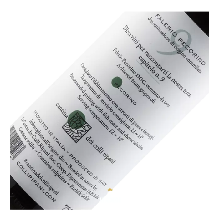 La Cantina dei Colli Ripani, Capitolo № 9, Falerio Pecorino, DOC
