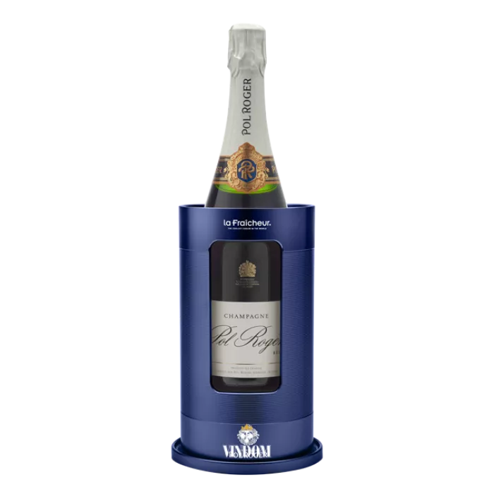 La Fraîcheur, Grand Cru, Blauw Mat, Wijnkoeler, met 2 GRATIS Cool Pucks