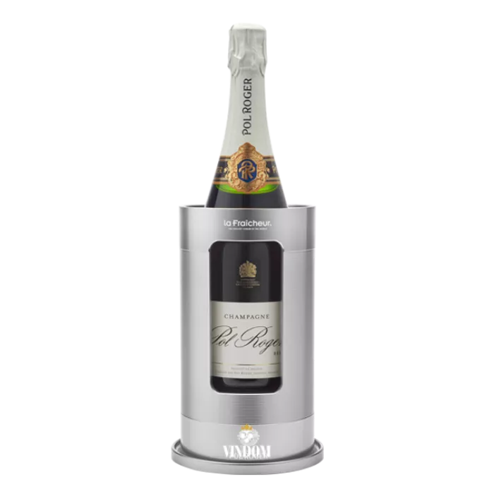 La Fraîcheur, Grand Cru, Zilver, Wijnkoeler, met GRATIS 2 Cool Pucks