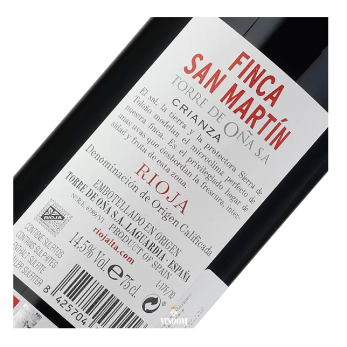 La Rioja Alta, Torre de Oña, Finca San Martin, Crianza