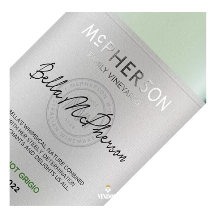 McPherson Wines, Catriona McPherson, Pinot Grigio