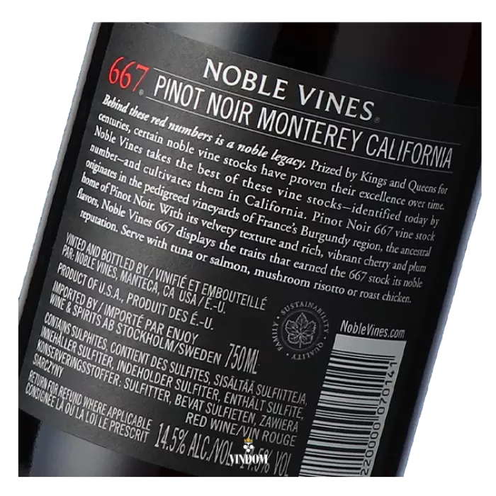 Noble Vines, 667, Pinot Noir