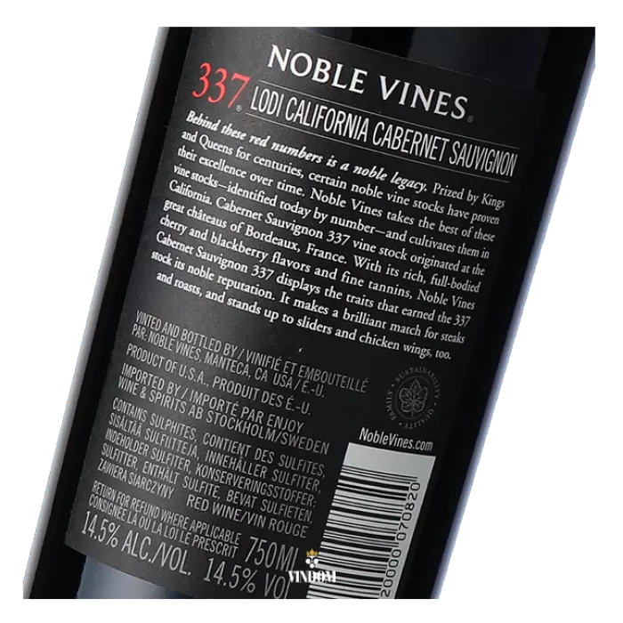 Noble Vines, California Cabernet Sauvignon 337