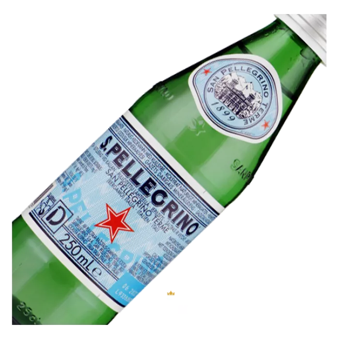 San Pellegrino, Bruisend Mineraalwater, Glazen Gastro fles, 0,250 l