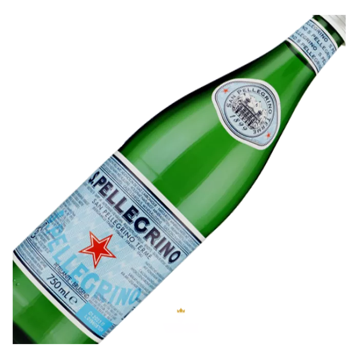 San Pellegrino, Bruisend Mineraalwater, Glazen Gastro fles, 0,75 l