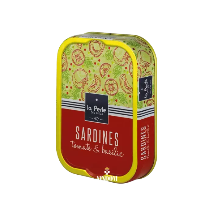 La Perle des Dieux Sardines met Tomaat en Basilicum