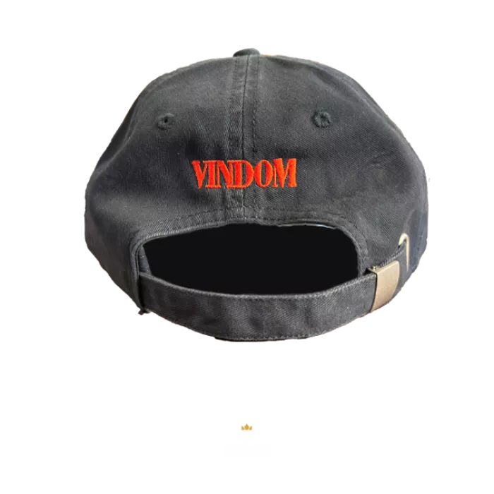 Vindom, Washed Cotton Cap, Donkerblauw