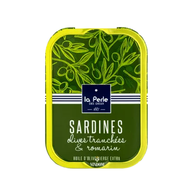 La Perle des Dieux, Sardines aux Olives Tranchées et au Romarin