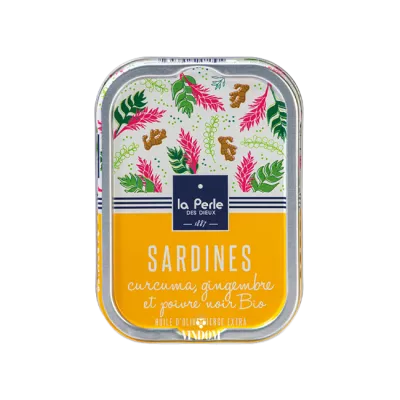 La Perle des Dieux, Sardines met Kurkuma Gember en Zwarte Peper