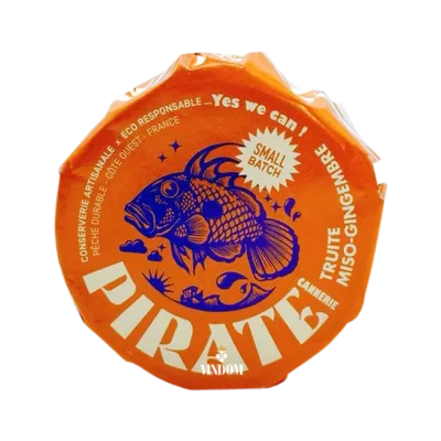 Pirate Cannerie, Truite Miso Gingembre - Forel met Miso & Gember