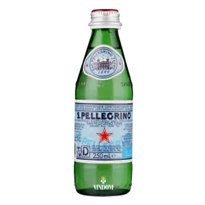 San Pellegrino, Bruisend Mineraalwater, Glazen Gastro fles, 0,250 l