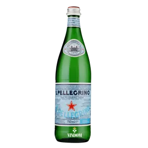 San Pellegrino, Bruisend Mineraalwater, Glazen Gastro fles, 0,75 l