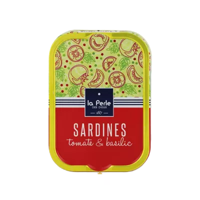 La Perle des Dieux Sardines met Tomaat en Basilicum