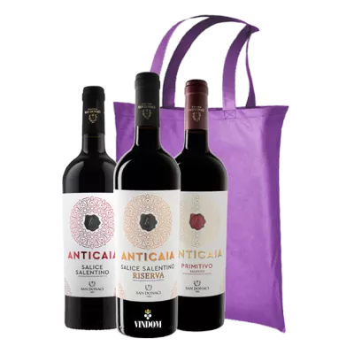 De Wijntas, Cantina San Donaci, Anticaia, 3 Super Wijnen uit Puglia